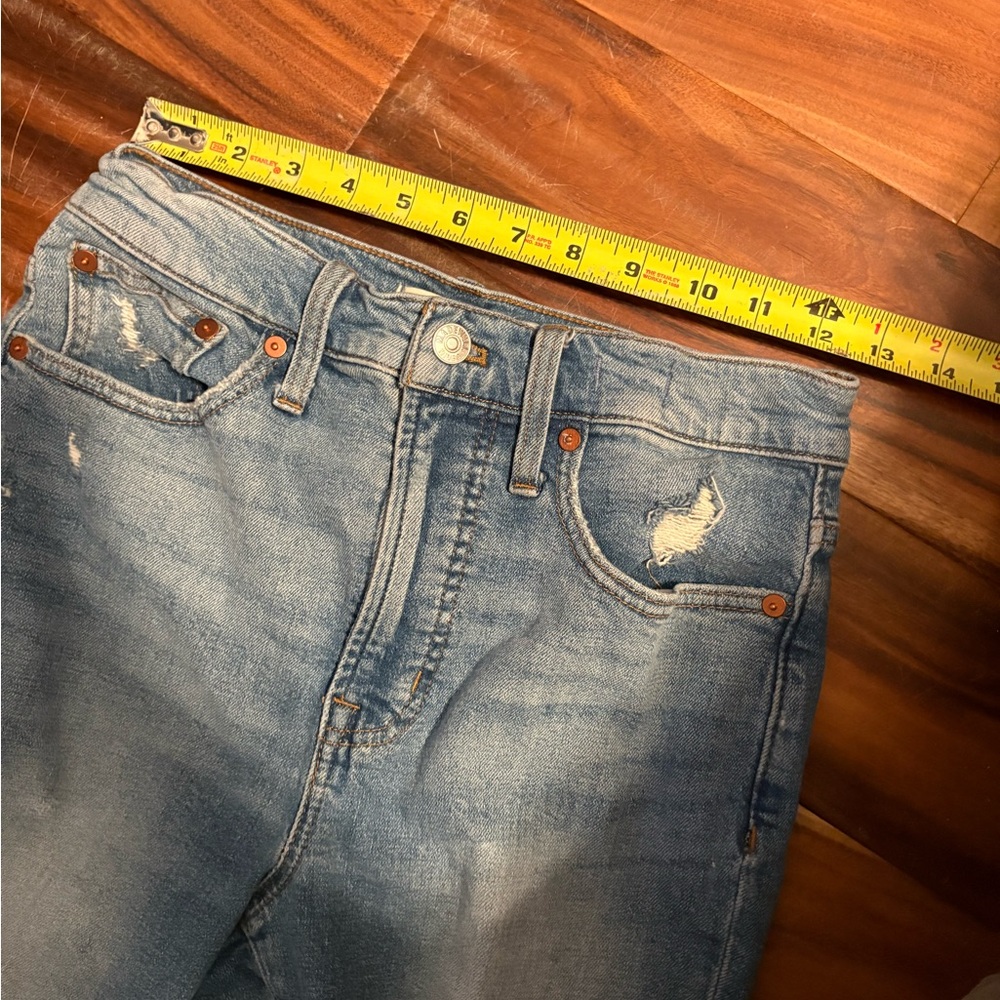 Madewell The Perfect Vintage Jean Distressed Straight Leg Size 26 (0426)